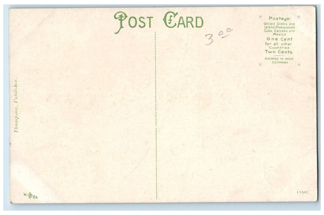 c1910 Greetings from University of Michigan Ann Arbor Michigan MI Postcard