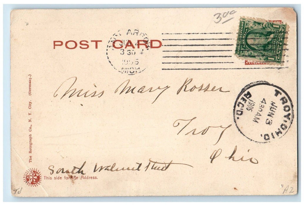 1905 University of Michigan Medical Building Ann Arbor MI Rotograph Postcard