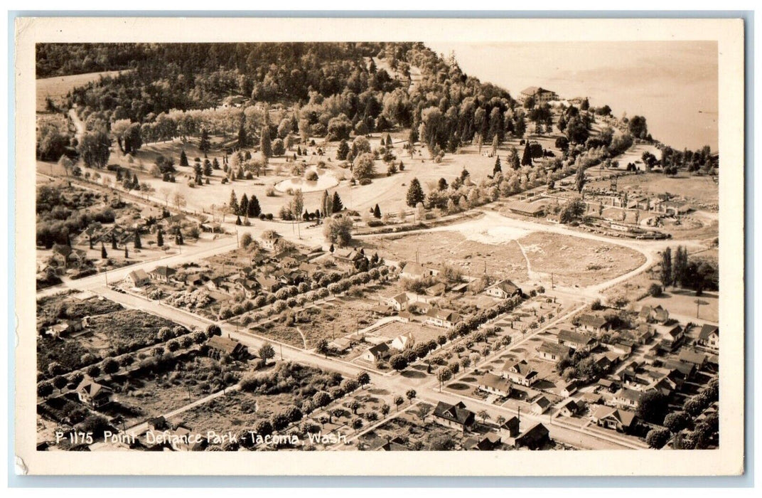 c1940's Point Defiance Park Tacoma Washington WA Ellis RPPC Photo Postcard