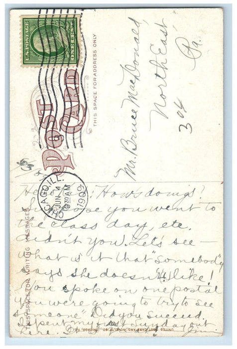 1909 Shoot The Chutes Riverview Park Chicago Illinois IL Antique Postcard