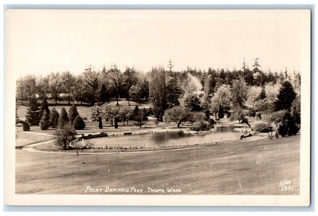 c1940's Point Defiance Park Tacoma Washington WA RPPC Photo Unposted Postcard