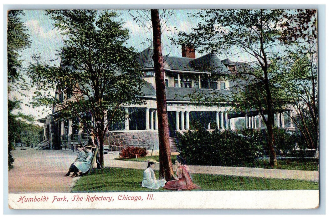 1907 Humboldt Park The Refectory House Chicago Illinois IL Antique Postcard