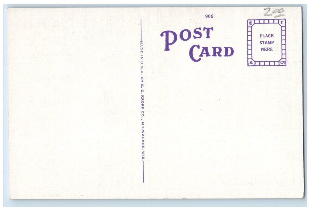 Auditorium Hotel Michigan Boulevard Congress Street Chicago Illinois IL Postcard