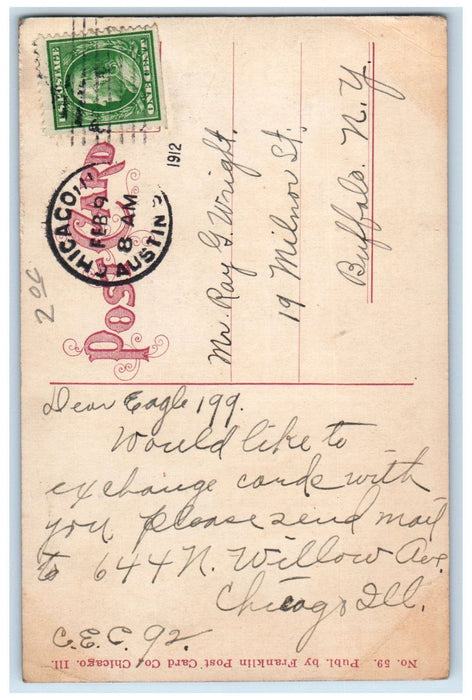 1912 Potter Palmer Residence Lake Shore Drive Chicago Illinois IL Postcard