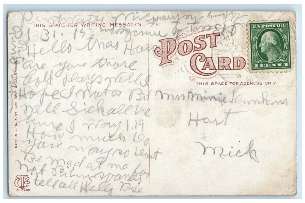 Home Of Gunther's Candies Chocolates Factory Chicago Illinois IL Postcard