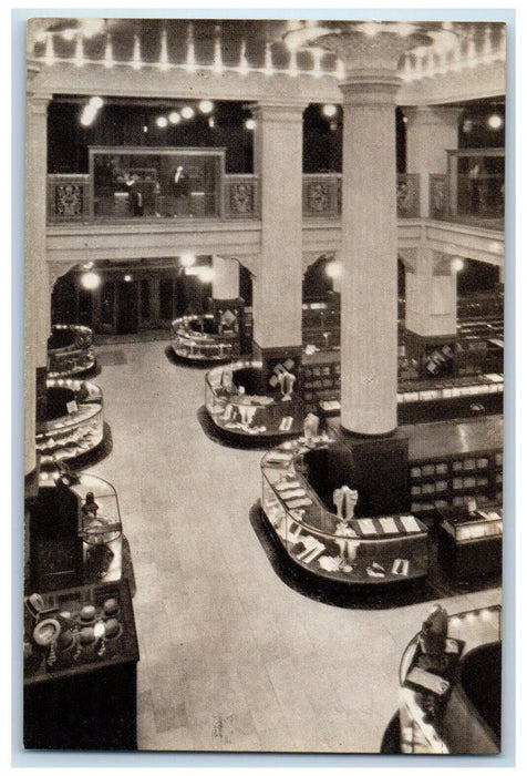 Marshall Field & Company Main Retail Store Interior Chicago Illinois IL Postcard