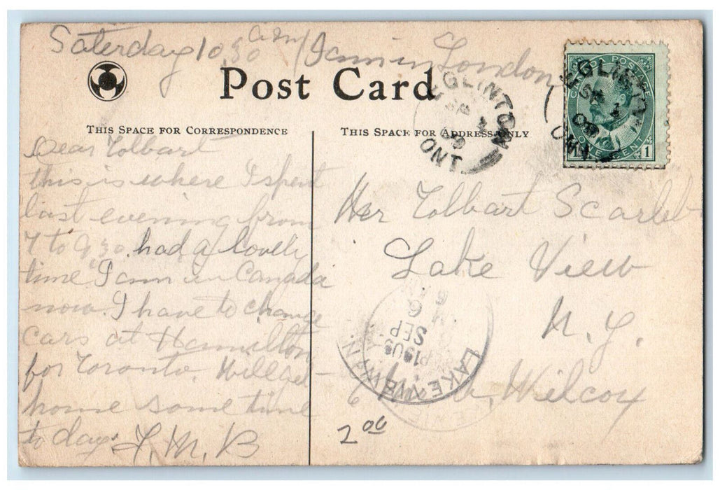 Scenic View Of White City Amusement Garden Park Chicago Illinois IL Postcard
