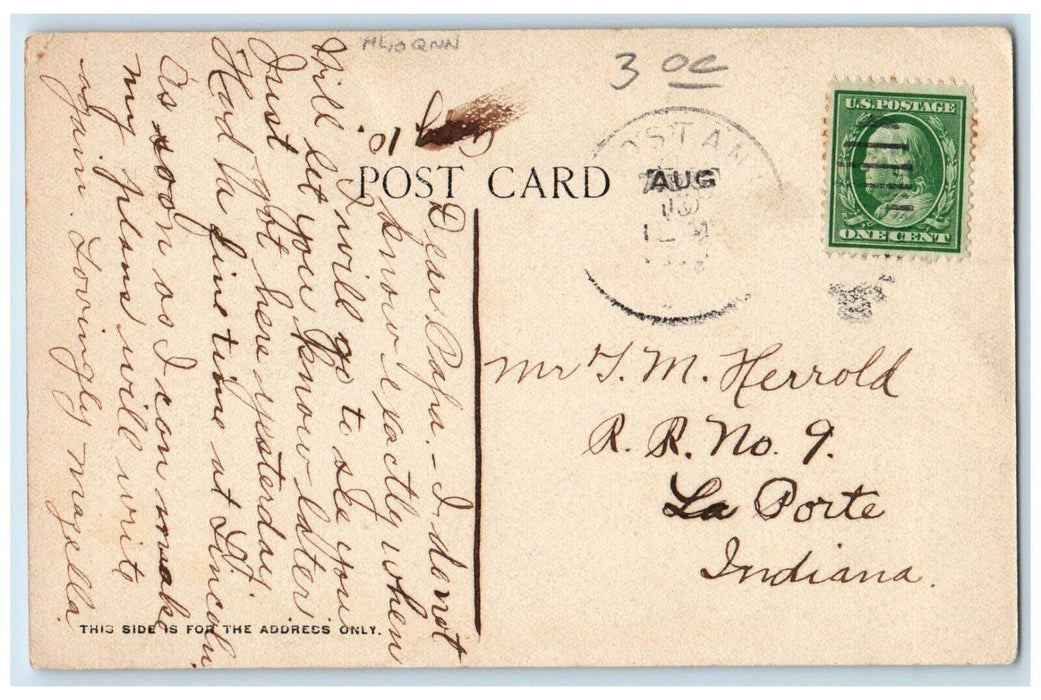 1910 Sixteenth Street Exterior Building Horse Carriage Omaha Nebraska Postcard