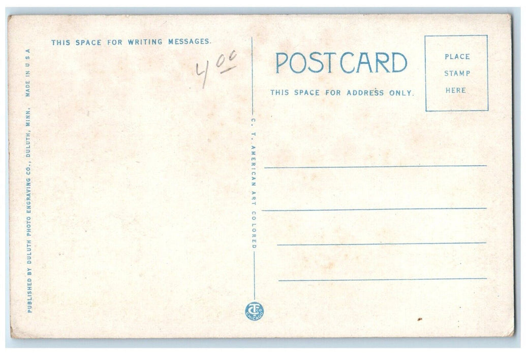c1920 Ore Docks Two Harbors Steamer Cargo Ship Shipyard Dock Minnesota Postcard