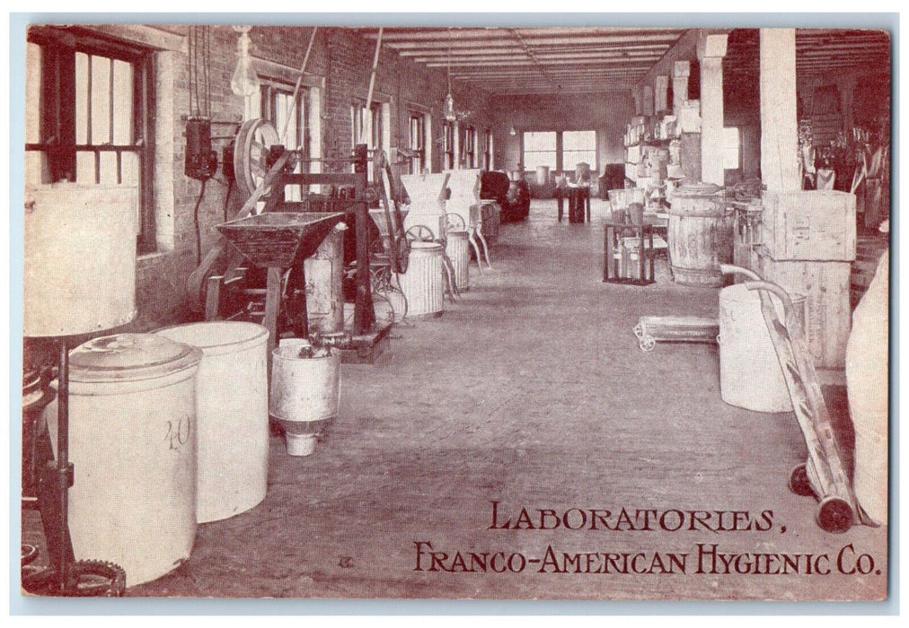 Laboratories Franco-American Hygienic Co. Chicago Illinois IL Antique Postcard