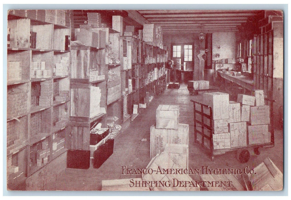 Franco-American Hygienic Co. Shipping Department Chicago Illinois IL Postcard