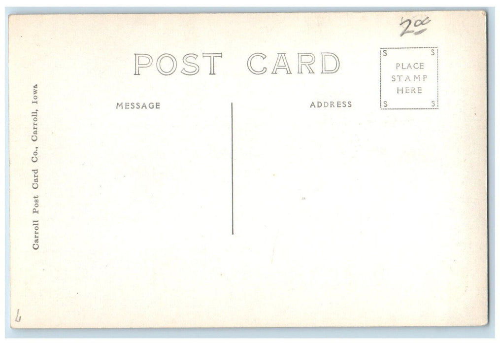 c1940's North And East Front Of Grotto West Bend Iowa IA RPPC Photo Postcard
