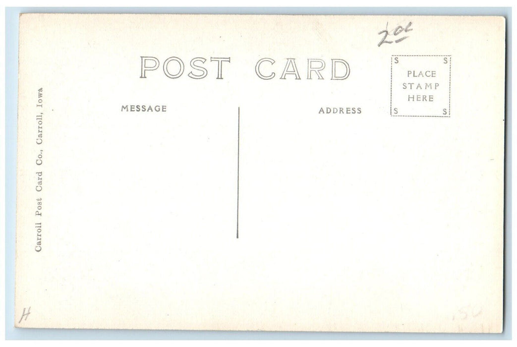 c1940's View Of Cross Section Of Grotto West Bend Iowa IA RPPC Photo Postcard