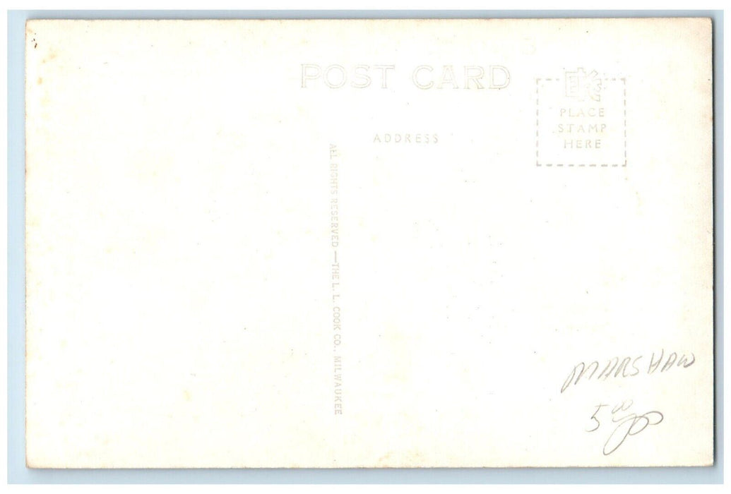 c1940 Nest Day's Woodland View Resort Oneida Lake Harshaw WI RPPC Photo Postcard