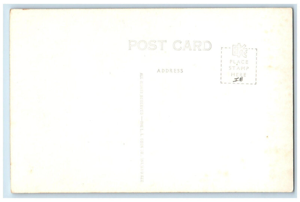 c1940's Greetings From Tower MN, A Pair Of Northwoods Deer RPPC Photo Postcard