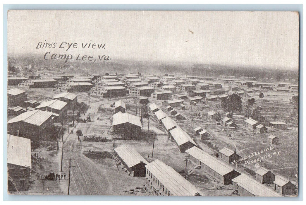 c1910 Bird's Eye View Camp Lee Virginia VA Antique Posted WW1 Postcard