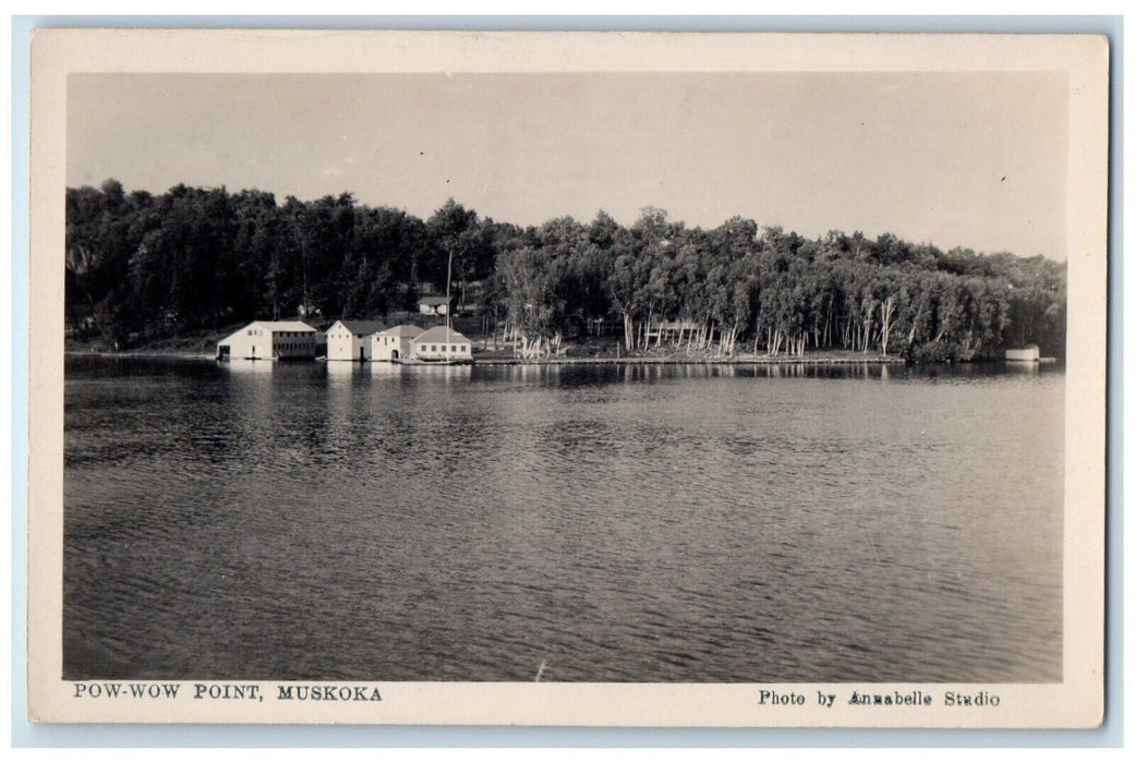 c1910's Pow Pow Point Muskoka Gravenhurst Ontario Canada RPPC Photo Postcard