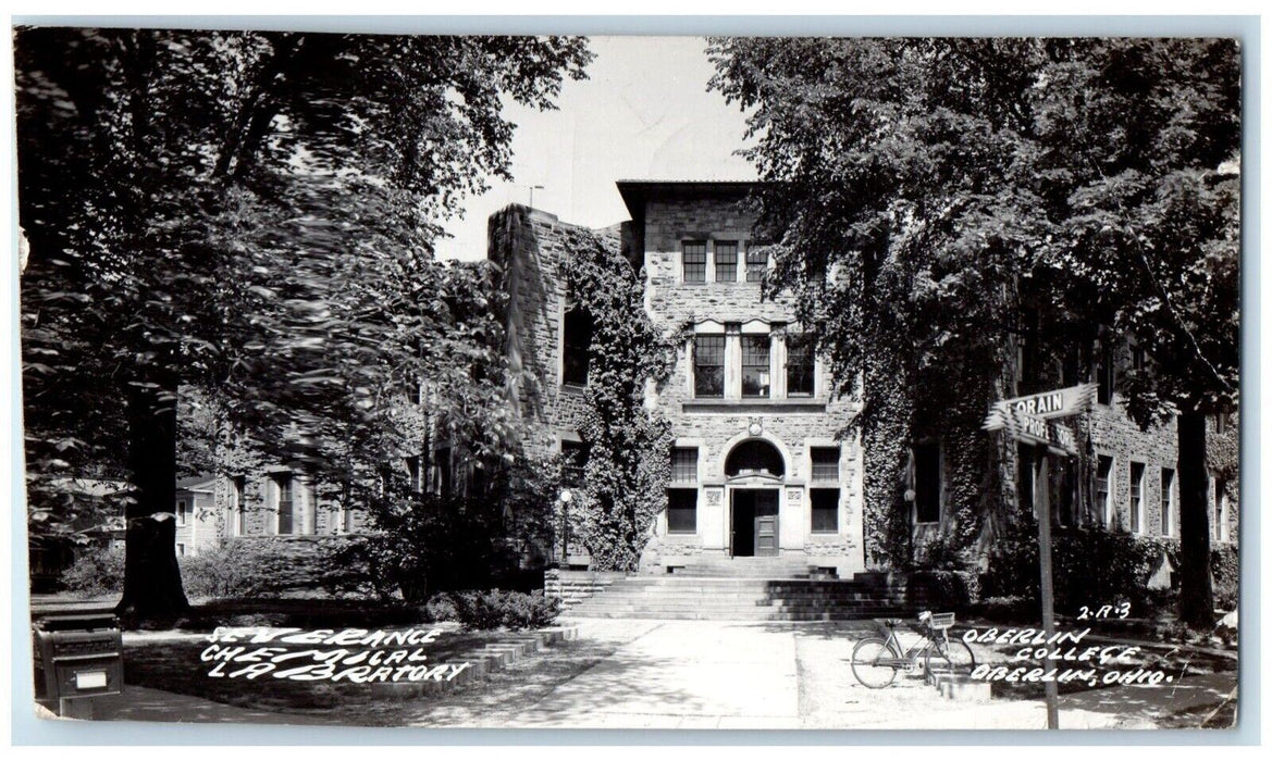 1953 Severance Chemical Labratory Oberlin College Oberlin OH RPPC Photo Postcard