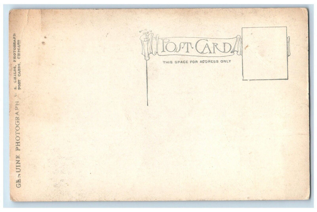 c1910's Birds Eye View Sinnissippi Farm Oregon Illinois IL RPPC Photo Postcard