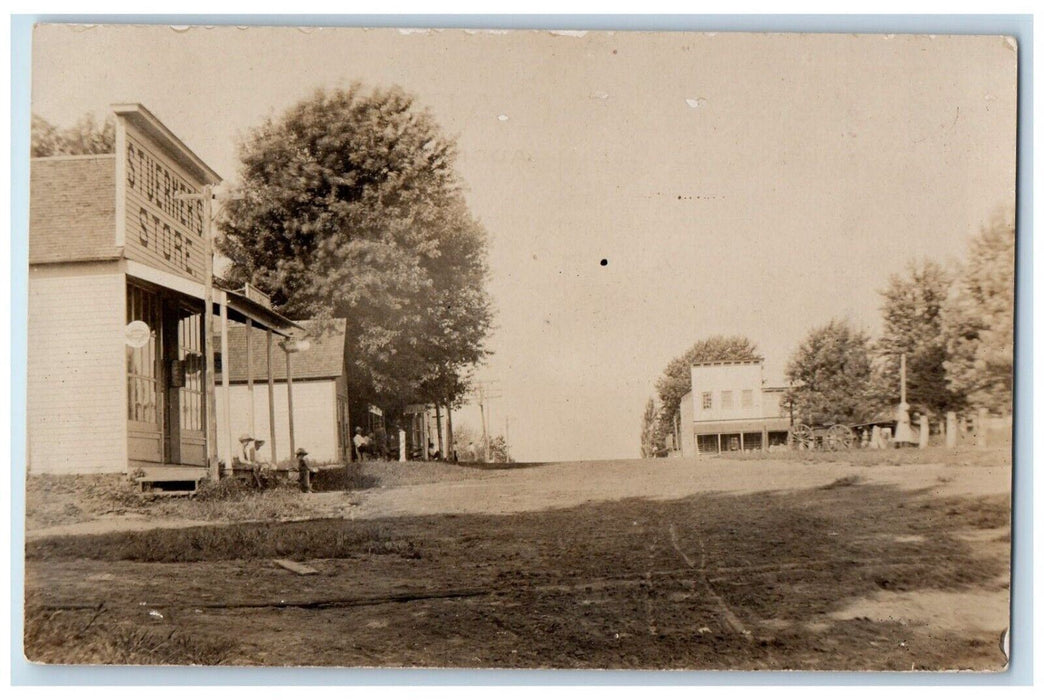 c1910's Main Street View Sturemer's Store Ledbetter Texas TX RPPC Photo Postcard