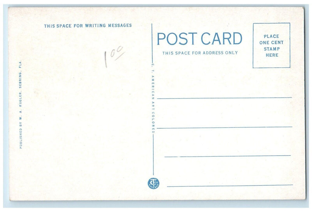 c1920's Bathing Kenilworth Lodge Sebring Florida FL Antique Unposted Postcard