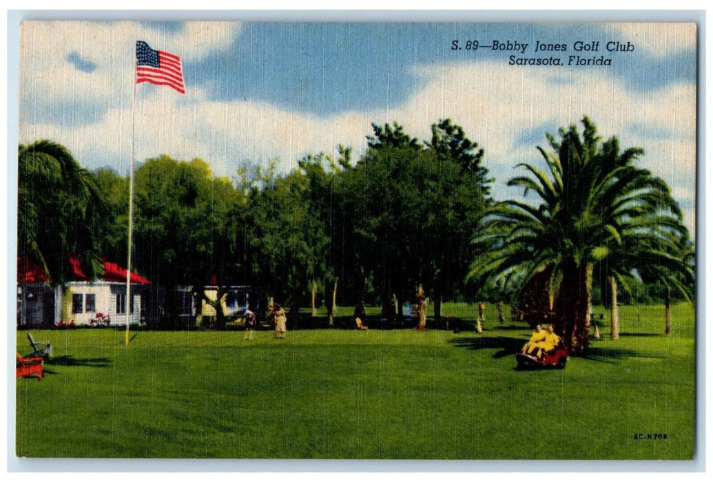 c1950's Bobby Jones Golf Club Sarasota Florida FL Unposted Postcard