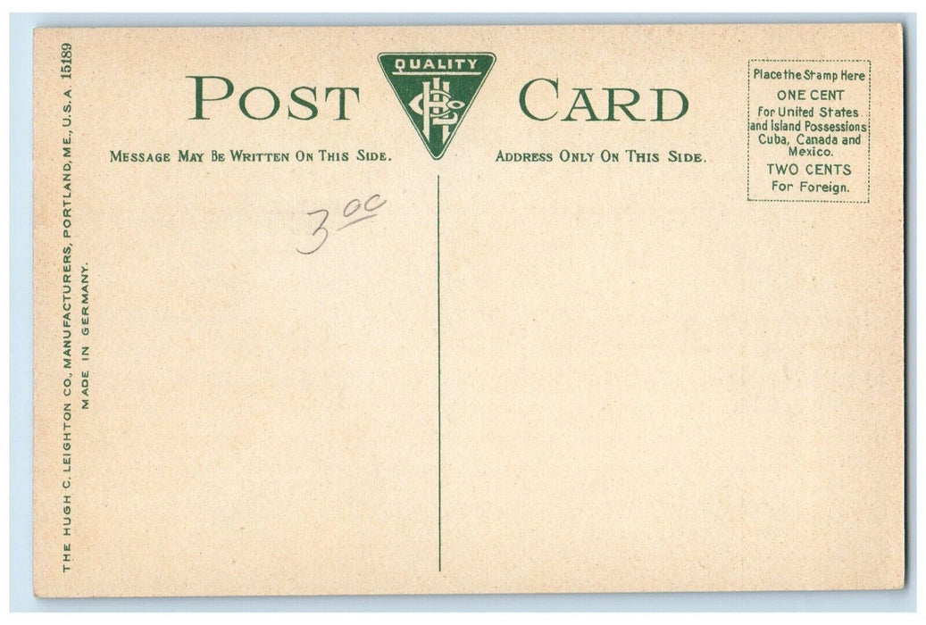 c1910 Boat at Hillsboro River from City Park Tampa Florida FL Postcard