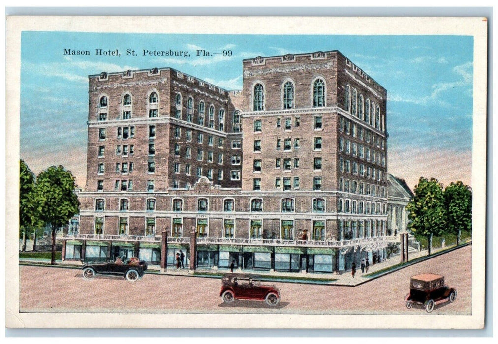 c1920's Mason Hotel St. Petersburg Florida FL Unposted Antique P1ostcard