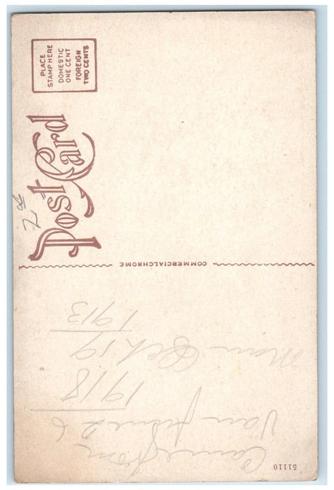 c1920's La Plaza Hotel Florida Bank & Trust Co. St. Petersburg FL Postcard