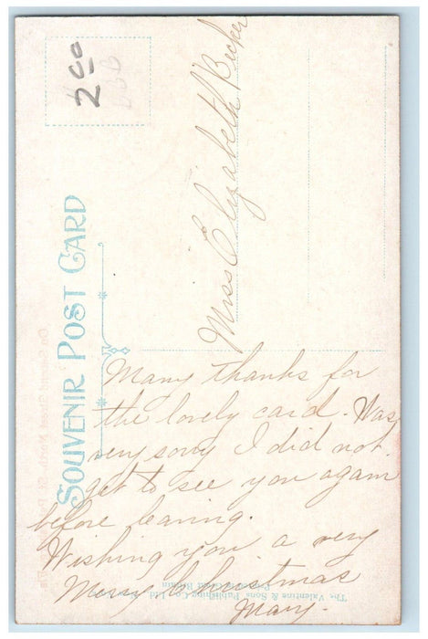 c1910 On Second Street North St. Petersburg Florida FL Antique Postcard