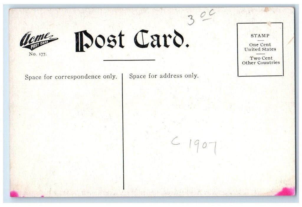 c1910 Steamer Ferry Cruise Ship St. Paul Pubuque Iowa USA ACME Vintage Postcard