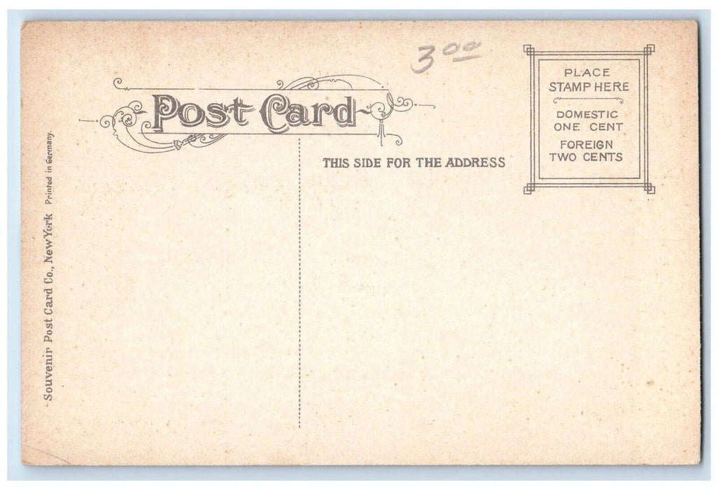 c1910 Charlestown Navy Yard Steamer Battleship War Boston Massachusetts Postcard