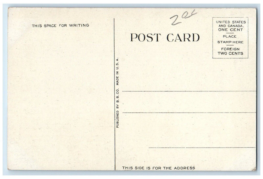 1910 St. Joseph's College Dubuque Iowa IA Antique Unposted Postcard