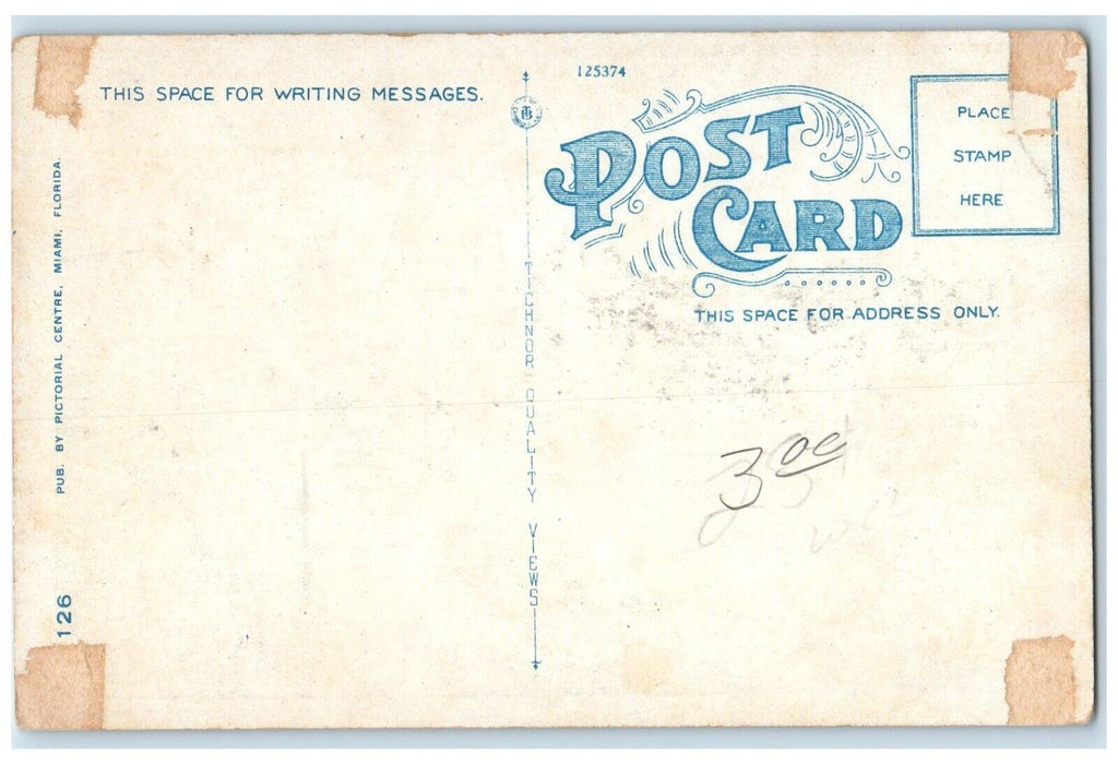 c1910 Flagler Street Bridge Over Miami River Miami Florida FL Antique Postcard