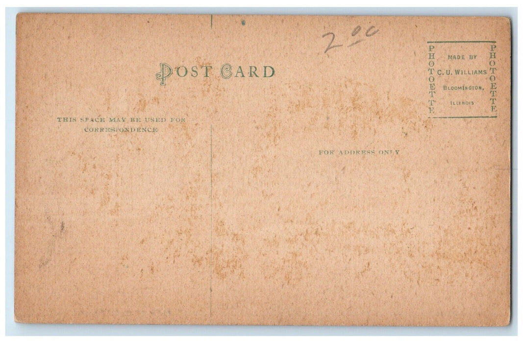 c1910 Historical Building Des Moines Iowa IA Antique Photoette Postcard