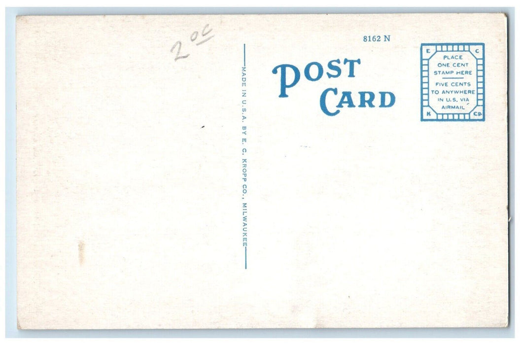 c1920's Drugstore at Fifth Ave. Second Street Clinton Iowa IA Antique Postcard