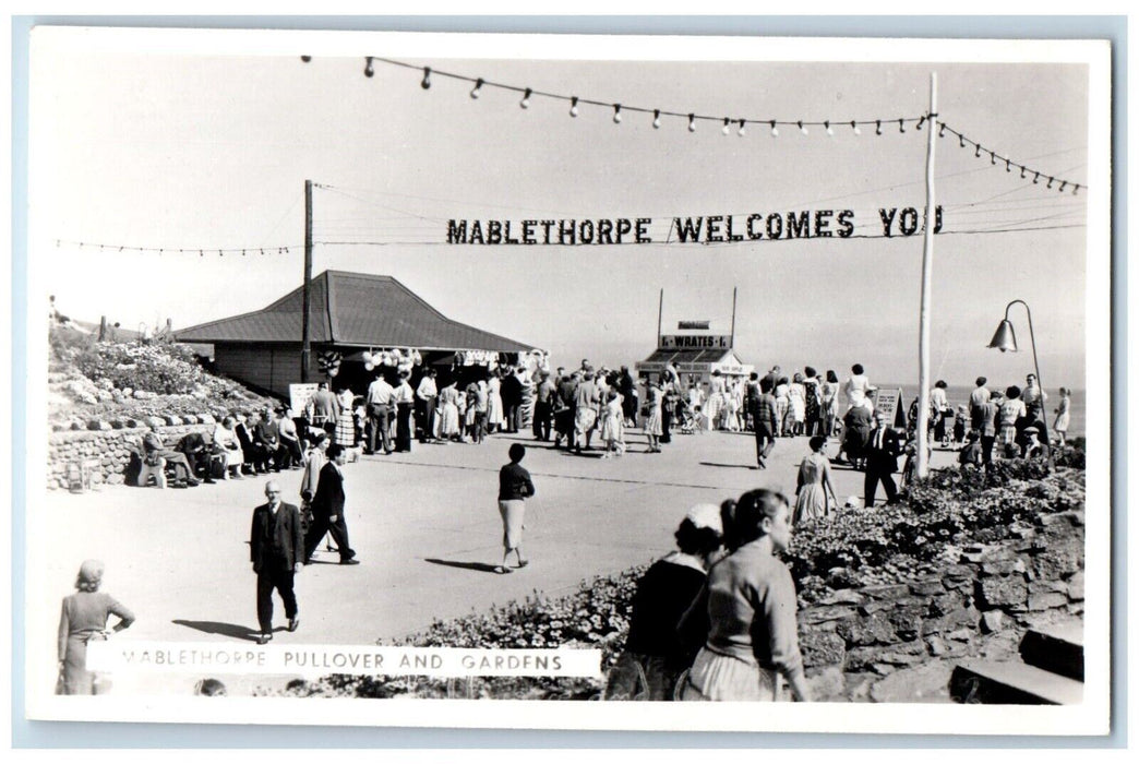 Mablethorpe Pullover Gardens L Wrates England Baby Stroller RPPC Photo Postcard