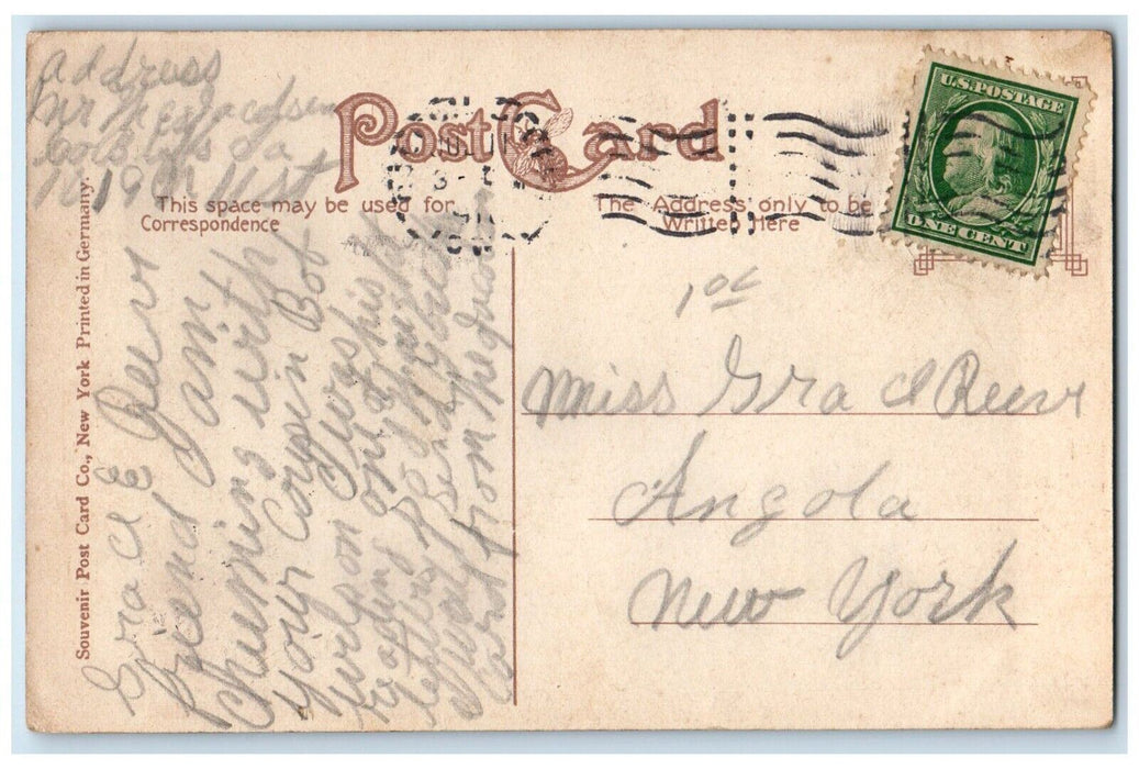 1910 Omaha and Council Bluffs Street Railway Bridge Council Bluffs IA Postcard