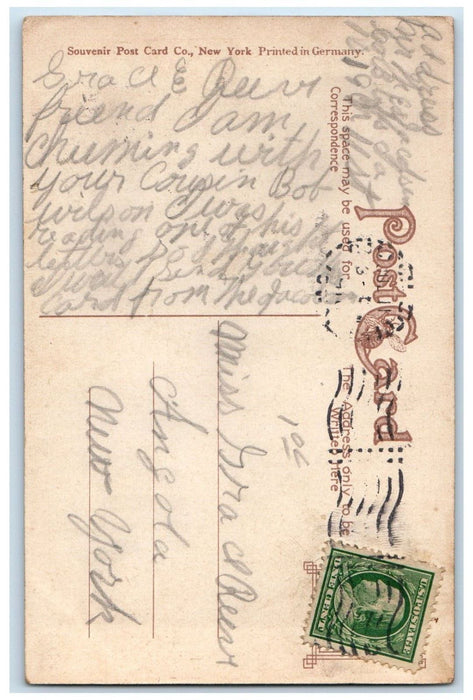 1910 Omaha and Council Bluffs Street Railway Bridge Council Bluffs IA Postcard