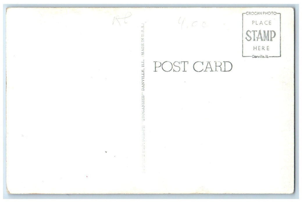 Front View Of State Capitol Springfield Illinois IL Vintage RPPC Photo Postcard