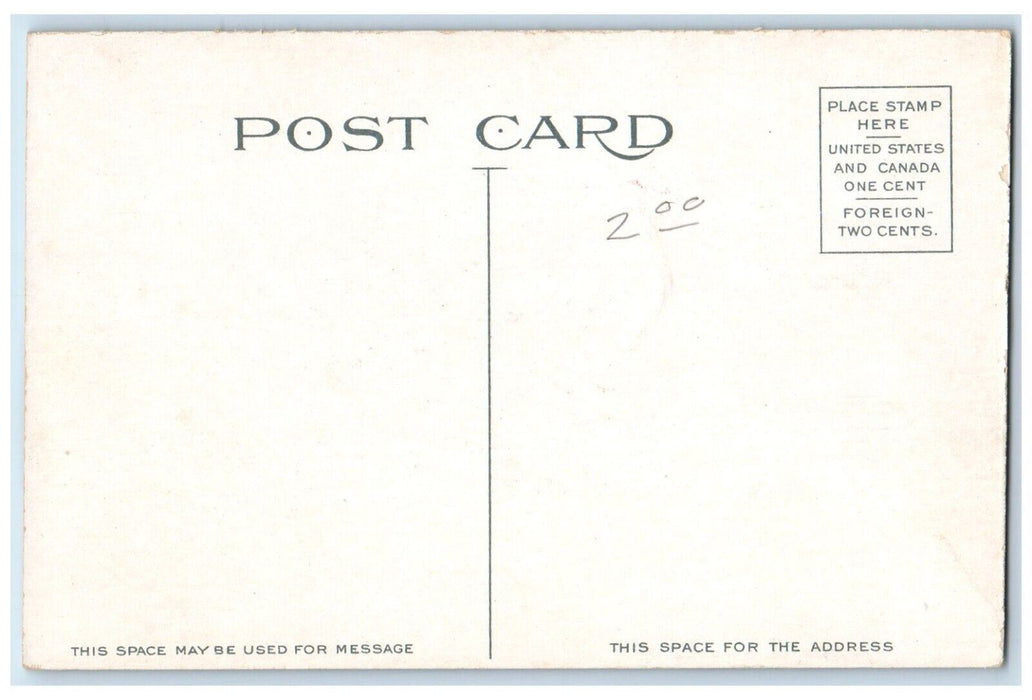 c1910 Mercy Hospital Council Bluffs Iowa IA Antique Unposted Postcard
