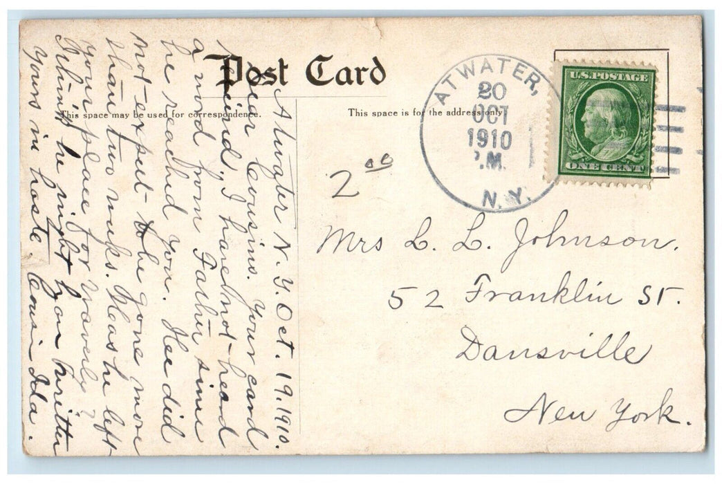 c1910 Hotel Marion St. Augustine Florida FL Atwater NY Antique Postcard