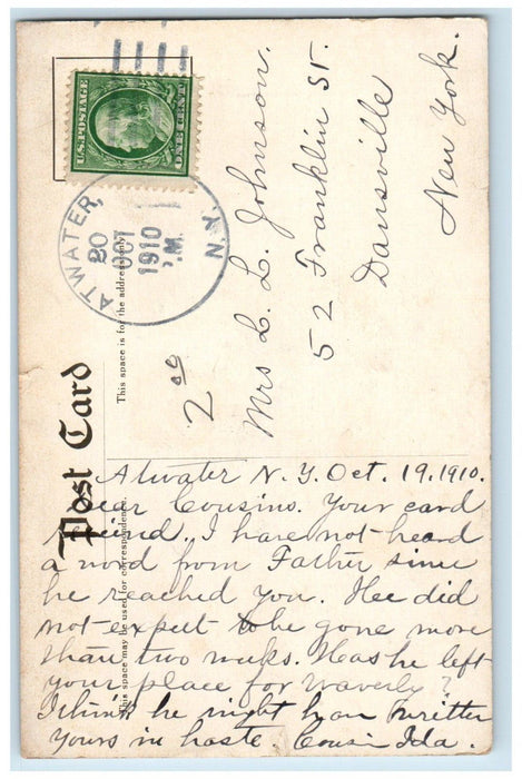 c1910 Hotel Marion St. Augustine Florida FL Atwater NY Antique Postcard