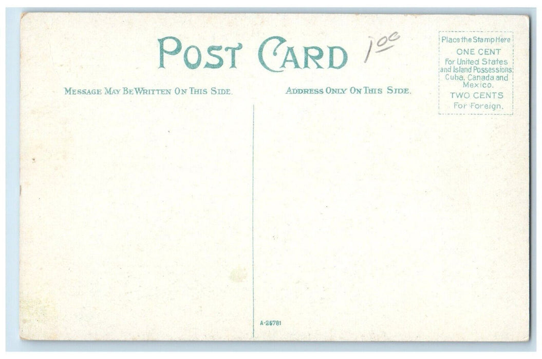 c1910 South End of Narcissus Street West Palm Beach Florida FL Postcard