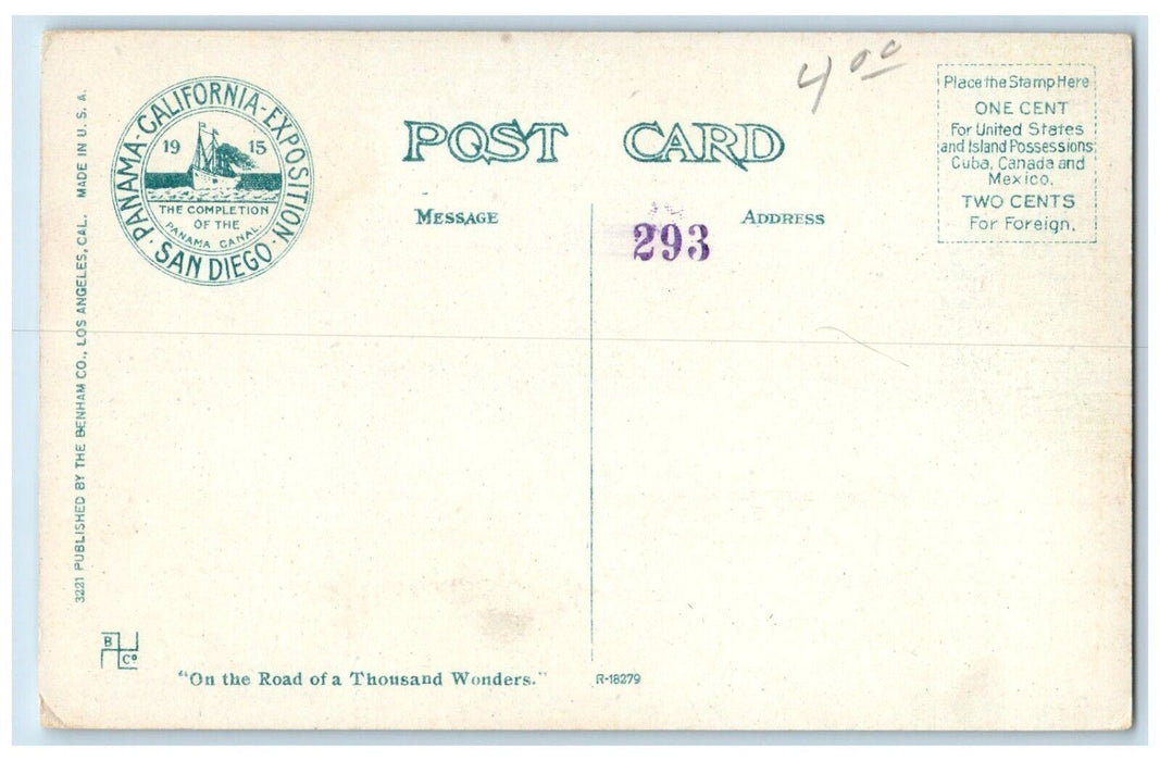 1915 Steamer Shipyard Dock Pier Santa Rosa Leaving San Pedro California Postcard