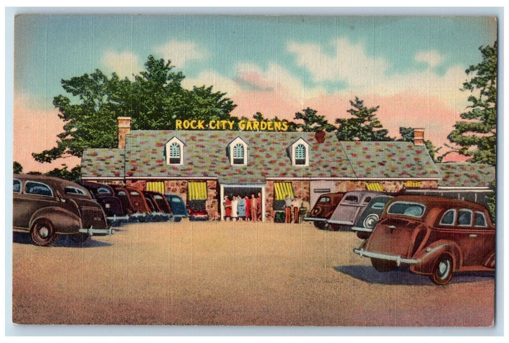 Entrance To Rock City Gardens Lookout Mountain Tennessee TN Vintage Postcard