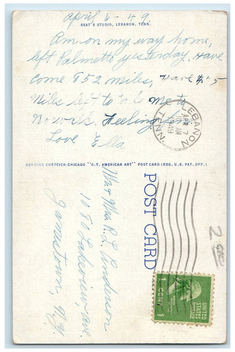 Main Drive Campus Castle Heights Military Academy Lebanon Tennessee TN Postcard