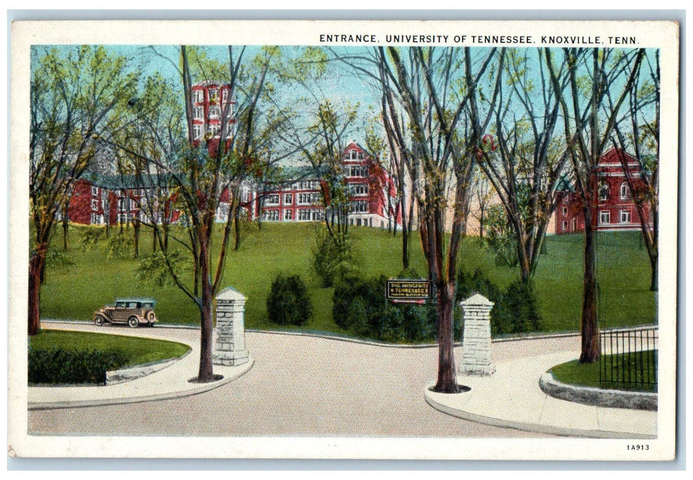 1982 Entrance University Of Tennessee Garden Scene Knoxville TN Vintage Postcard