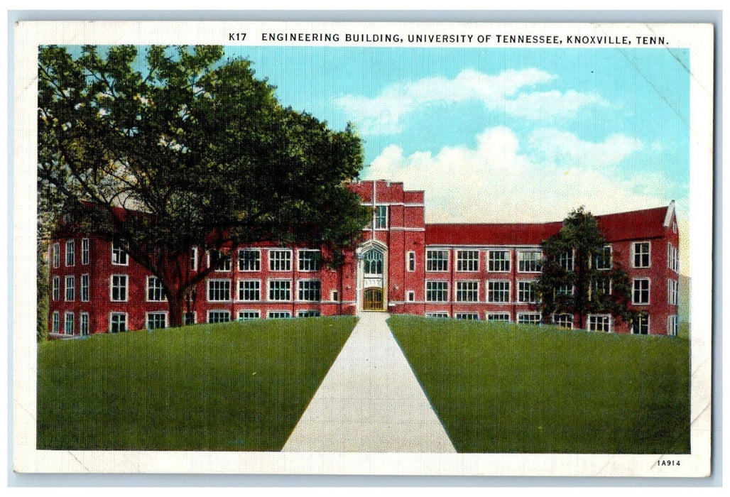 Entrance To Engineering Building University Of Tennessee Knoxville TN Postcard