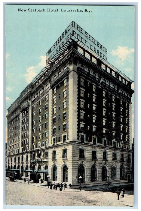 New Seelbach Hotel Roof Garden Building Louisville Kentucky KY Vintage Postcard